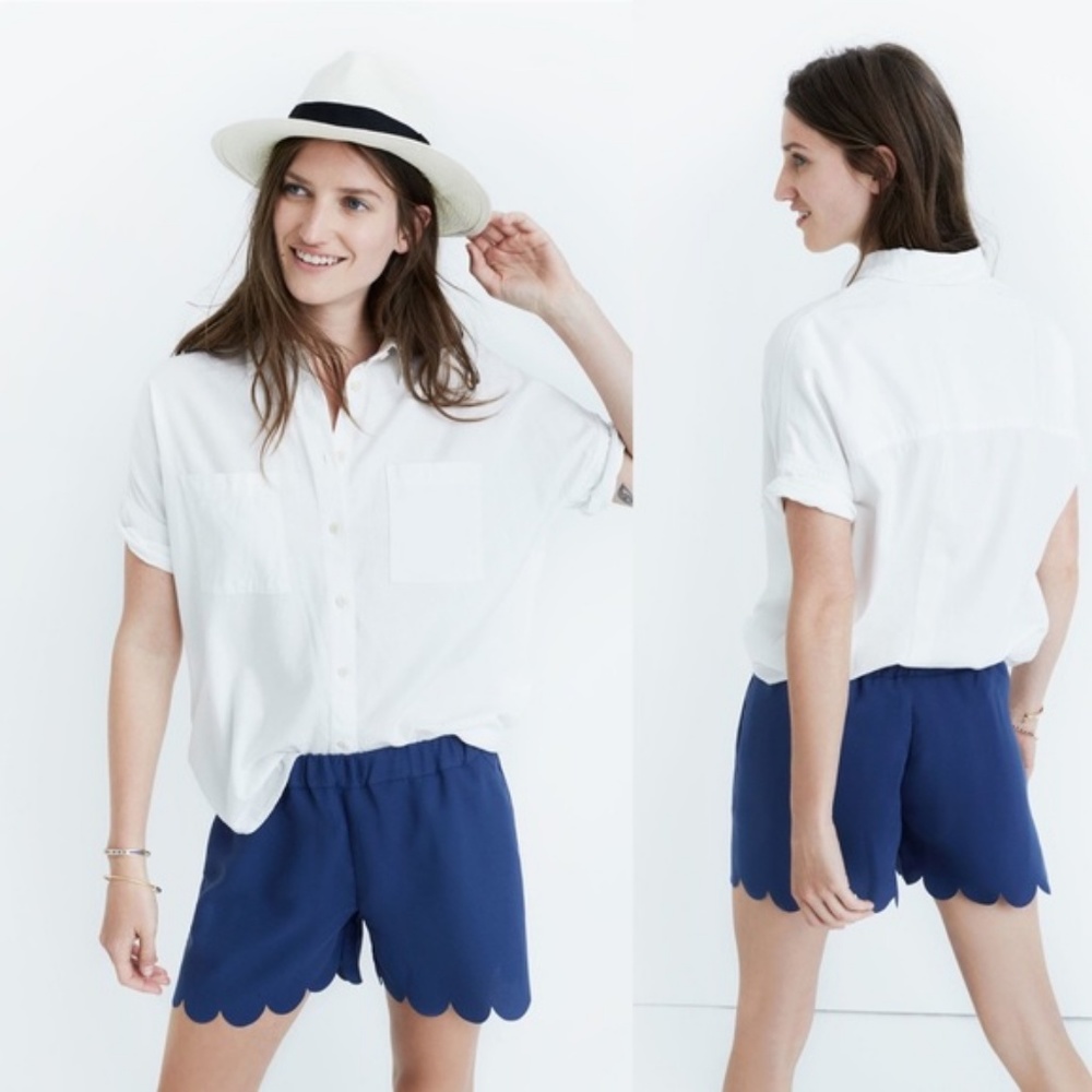 Madewell | Scallop Hem Shorts